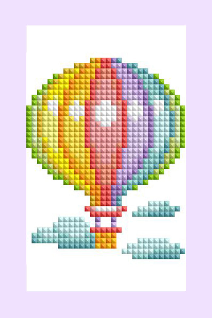 Diamond Painting Mini Dazzles™ - Rainbow 4" x 6" (10.2cm x 15.2cm) / Square With 19 Colors Including 1 AB and 18 Fairy Dust Diamonds / 4,217