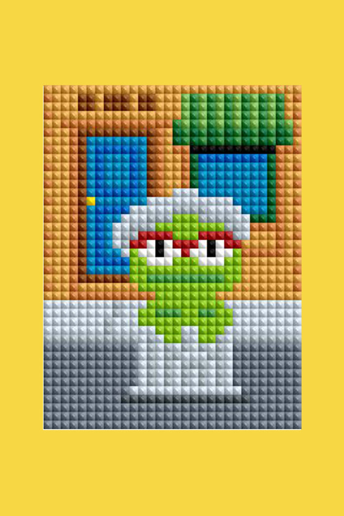 Diamond Painting Mini Dazzles™ - Sesame Street 4" x 6" (10.2cm x 15.2cm) / Square With 28 Colors Including 1 AB and 27 Fairy Dust Diamonds / 12,000