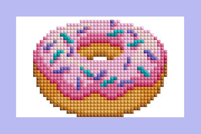 Diamond Painting Mini Dazzles - Desserts 3x5"(7.6cm"x12.7cm) / Square With 20 Colors Including 2 ABs and 18 Fairy Dust Diamonds / 4,648