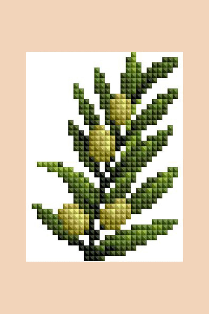 Diamond Painting Mini Dazzles - Trees & Leaves 3x4"(7.6cm"x10.2cm) / Square With 15 Colors Including 1 AB and 14 Fairy Dust Diamonds / 3,709