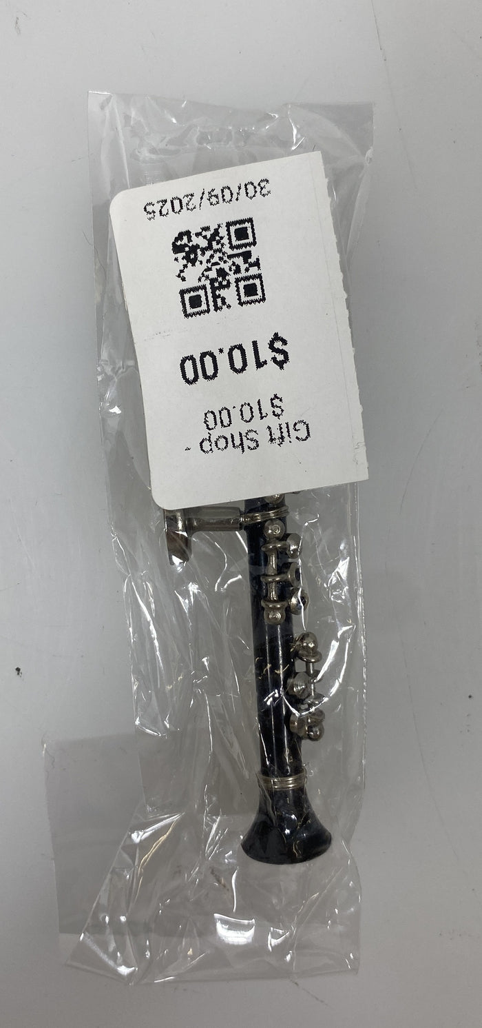 Miniature Black Clarinet Magnet