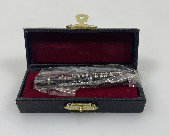Miniature Black Oboe With Case
