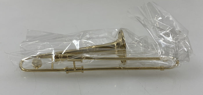 Miniature Gold Brass Trombone With Case