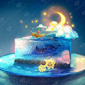 Diamond Painting Moon Cake 22" x 22" (55.6cm x 55.6cm) / Round with 67 Colors including 3 ABs and 2 Fairy Dust Diamonds / 40,804