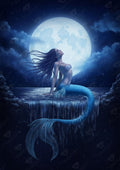 Diamond Painting Moon 27.6" x 39" (69.9cm x 98.8cm) / Square with 48 Colors including 2 ABs and 2 Fairy Dust Diamonds / 111,557