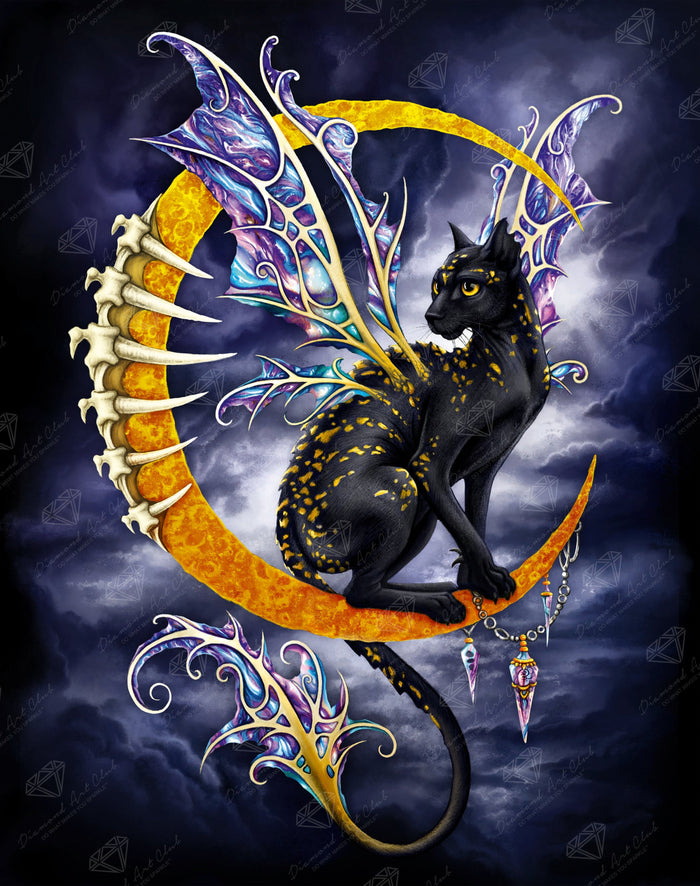 Diamond Painting Morgana 22" x 28" (55.8cm x 70.6cm) / Round with 52 Colors including 5 ABs and 2 Fairy Dust Diamonds / 50,148