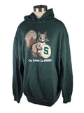 MSU Green Squirrel Cookie Hoodie Sweatshirt Unisex Size L