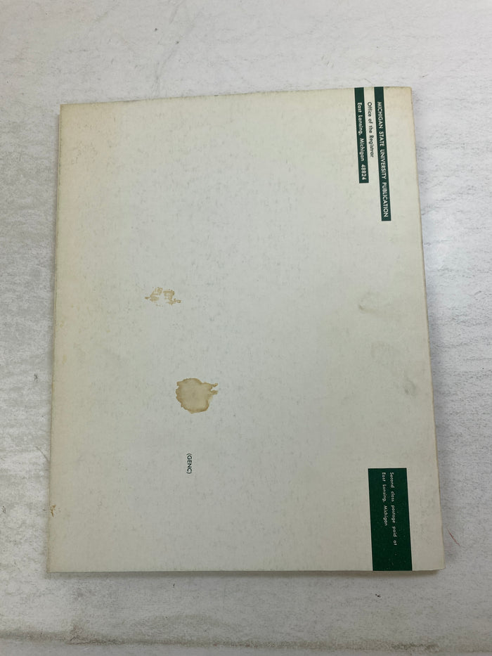 MSU Michigan State Course Descriptions 1975 SC