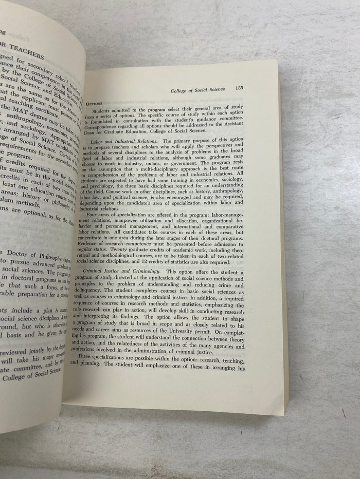 MSU Vintage Graduate Study Catalog 1971-1972