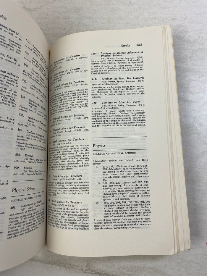 MSU Vintage Graduate Study Catalog 1971-1972