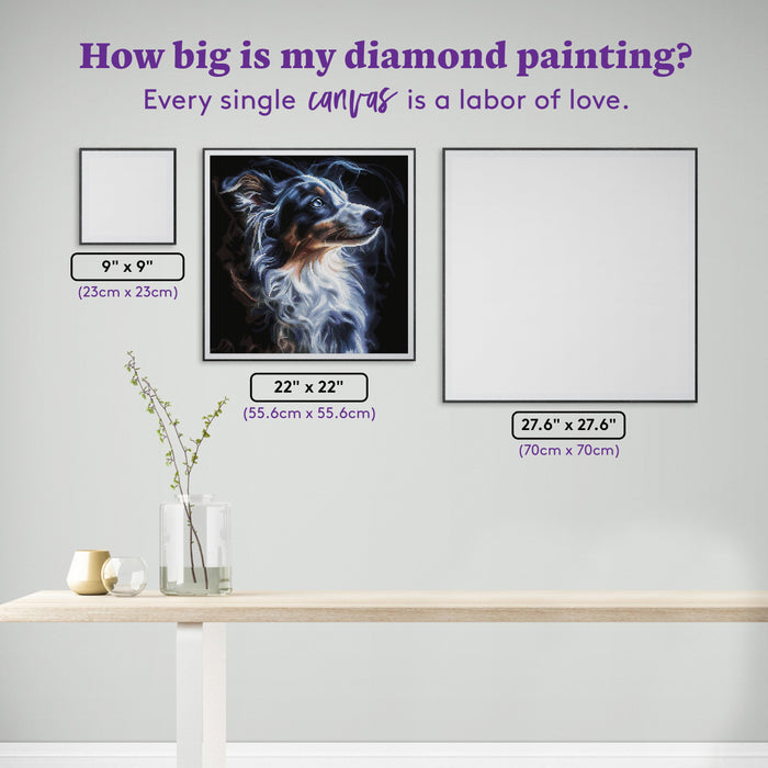 Diamond Painting My Buddy 22" x 22" (55.6cm x 55.6cm) / Round with 69 Colors including 1 AB and 4 Fairy Dust Diamonds / 40,804