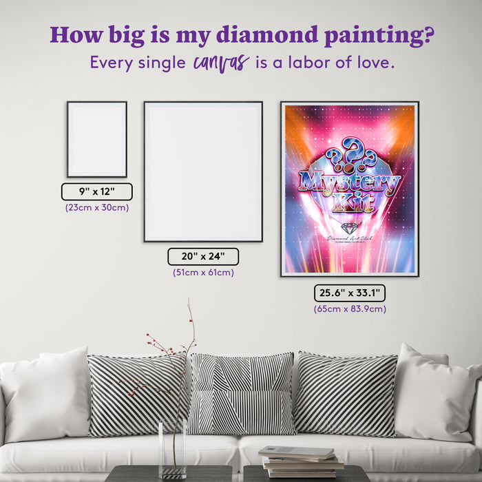 Diamond Painting Mystery Kit #106 - Fantasy (Character) 25.6" x 33.1" (65cm x 83.9cm) / Square with 97 Colors including 1 AB and 1 Frosted Diamond and 4 Fairy Dust Diamonds / 87,957