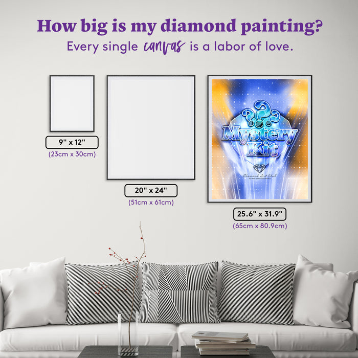 Diamond Painting Mystery Kit #119 - Whimsical (Portrait) 25.6" x 31.9" (65cm x 80.9cm) / Square with 70 Colors including 2 ABs and 4 Fairy Dust Diamonds / 84,825