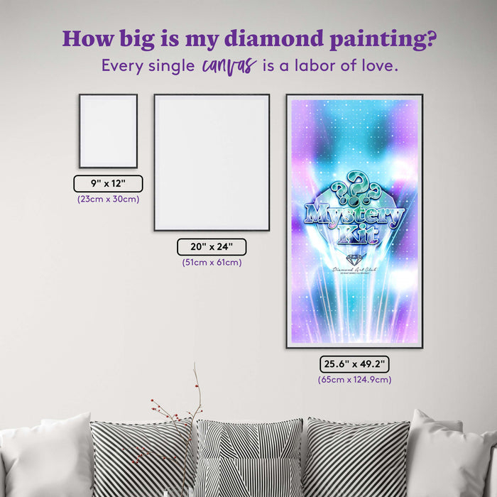 Diamond Painting Mystery Kit #120 - Fantasy (Spectral) 25.6" x 49.2" (65cm x 124.9cm) / Square with 49 Colors including 1 AB and 2 Fairy Dust Diamonds / 131,022