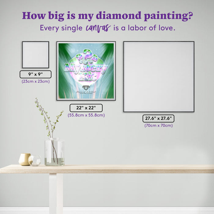Diamond Painting Mystery Kit #81 - Nature 22" x 22" (55.8cm x 55.8cm) / Square with 82 Colors including 2 ABs and 4 Fairy Dust Diamonds / 50,176