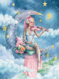 Diamond Painting Night Music 25.6" x 34.3" (65cm x 86.9cm) / Square with 88 Colors including 1 AB and 3 Fairy Dust Diamonds / 91,089