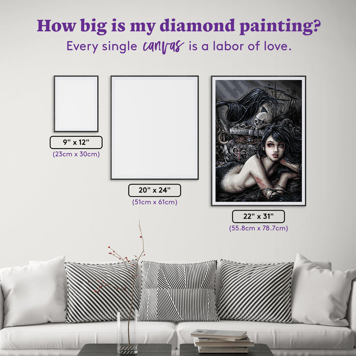 Diamond Painting Now All Your Treasures are Mine 22" x 31" (55.8cm x 78.7cm) / Square with 56 Colors including 1 AB and 1 Iridescent Diamond and 4 Fairy Dust Diamonds / 70,784