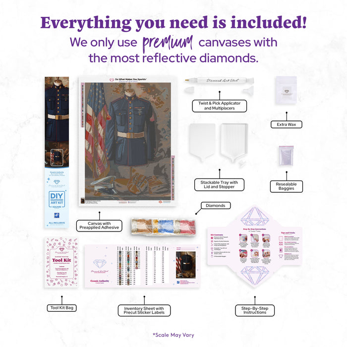 Diamond Painting Oceanic Authority 22" x 30" (55.8cm x 75.9cm) / Square with 43 Colors including 2 ABs and 4 Fairy Dust Diamonds / 68,320