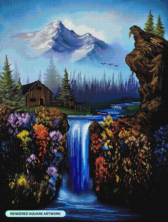 Diamond Painting Off the Grid 22" x 29" (55.8cm x 73.7cm) / Square with 84 Colors including 2 ABs and 4 Fairy Dust Diamonds / 66,304