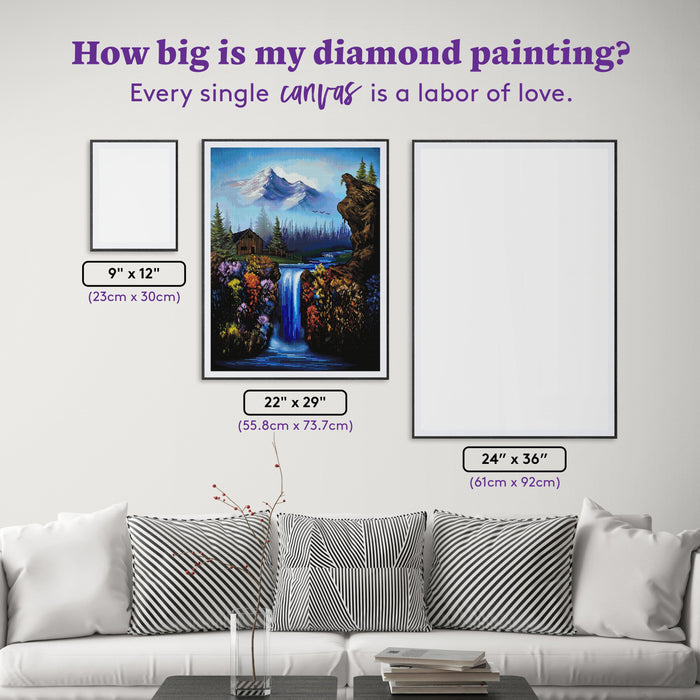 Diamond Painting Off the Grid 22" x 29" (55.8cm x 73.7cm) / Square with 84 Colors including 2 ABs and 4 Fairy Dust Diamonds / 66,304