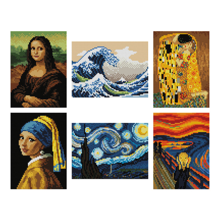 Diamond Painting Old Masters - MEGA Dazzles™ 8" x 10" (20.3cm x 25.4cm) / Square With 48 Colors Including 1 AB and 47 Fairy Dust Diamonds / 24,748