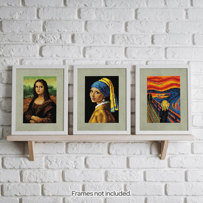 Diamond Painting Old Masters - MEGA Dazzles™ 8" x 10" (20.3cm x 25.4cm) / Square With 48 Colors Including 1 AB and 47 Fairy Dust Diamonds / 24,748