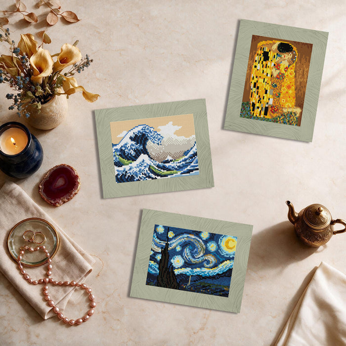 Diamond Painting Old Masters - MEGA Dazzles™ 8" x 10" (20.3cm x 25.4cm) / Square With 48 Colors Including 1 AB and 47 Fairy Dust Diamonds / 24,748