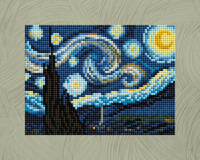 Diamond Painting Old Masters - MEGA Dazzles™ 8" x 10" (20.3cm x 25.4cm) / Square With 48 Colors Including 1 AB and 47 Fairy Dust Diamonds / 24,748