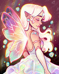 Diamond Painting Opal Fairy 20" x 25" (50.6cm x 63.8cm) / Round With 72 Colors Including 3 ABs and 5 Fairy Dust Diamonds / 42,688