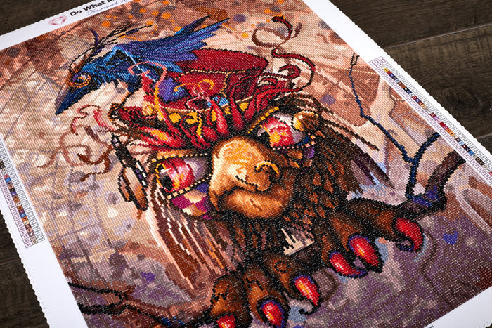 Diamond Painting OTTIS - Who R U? 20" x 27" (50.7cm x 68.9cm) / Round with 54 Colors including 4 ABs / 44,526