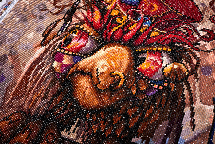 Diamond Painting OTTIS - Who R U? 20" x 27" (50.7cm x 68.9cm) / Round with 54 Colors including 4 ABs / 44,526