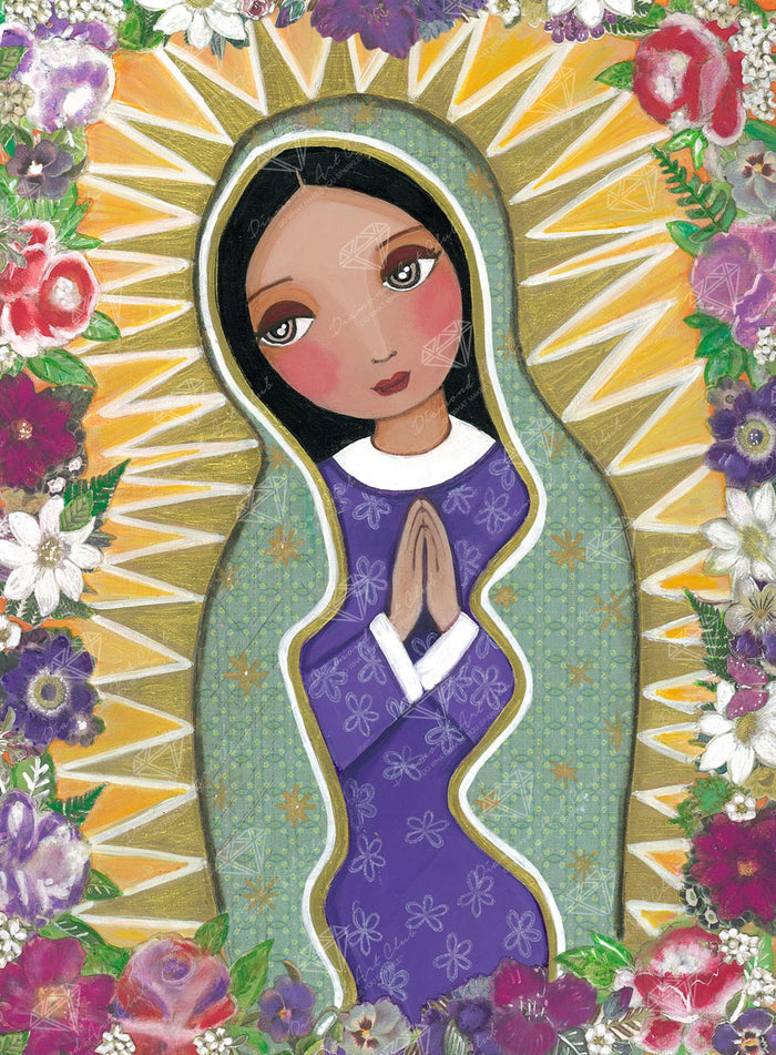 Diamond Painting Our Lady of Guadalupe 20" x 27" (51cm x 69cm) / Square with 46 Colors including 4 ABs / 54,873