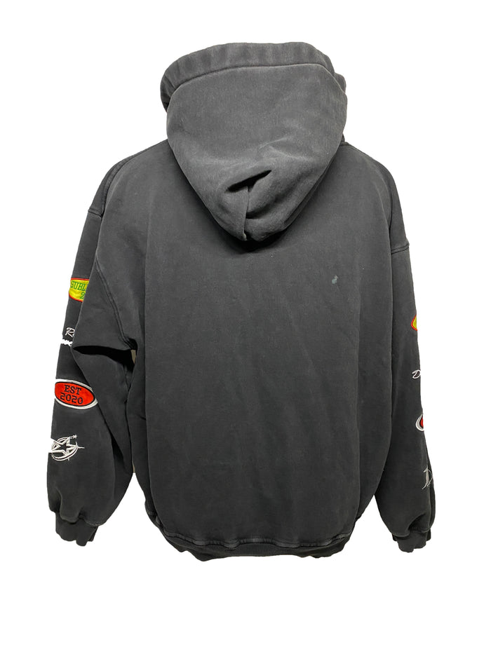 PacSun Subliminal Racing team Hoodie Full Zip men's Size XL