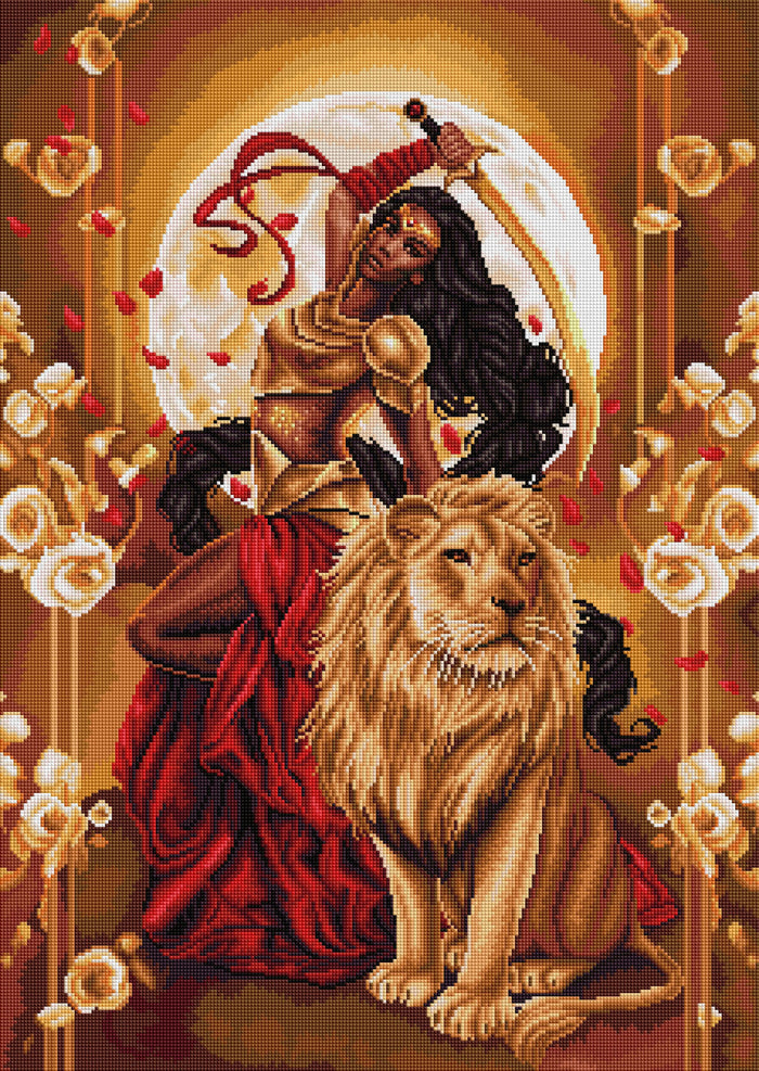 Diamond Painting Passion and Power 22" x 31" (55.8cm x 78.7cm) / Square With 32 Colors Including 4 ABs / 70,784