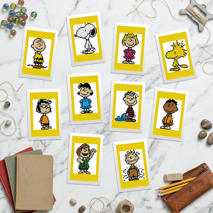 Diamond Painting Peanuts™ - Mini Dazzles™ 4" x 6" (10.2cm x 15.2cm) / Square With 14 Colors Including 4 ABs and 10 Fairy Dust Diamonds / 5,601
