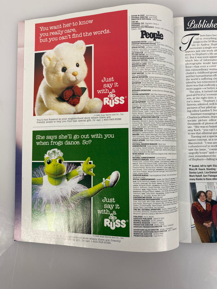 People Extra Special Issue Audrey Hepburn Winter 1993