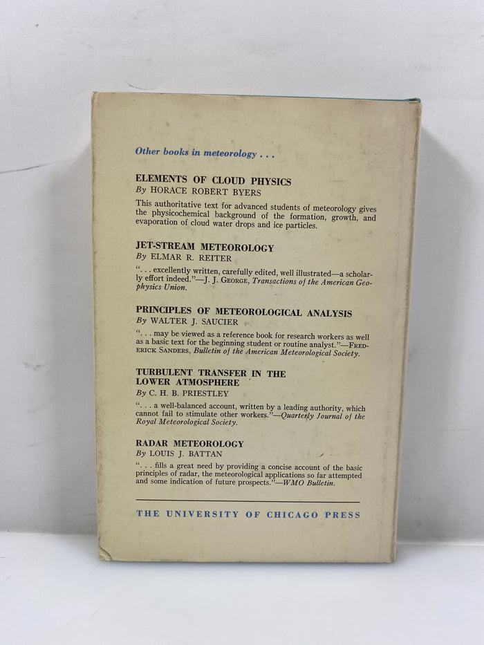 Physical Climatology by William D. Sellers 1965 HCDJ