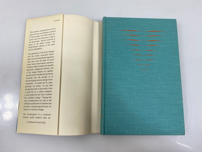 Physical Climatology by William D. Sellers 1965 HCDJ