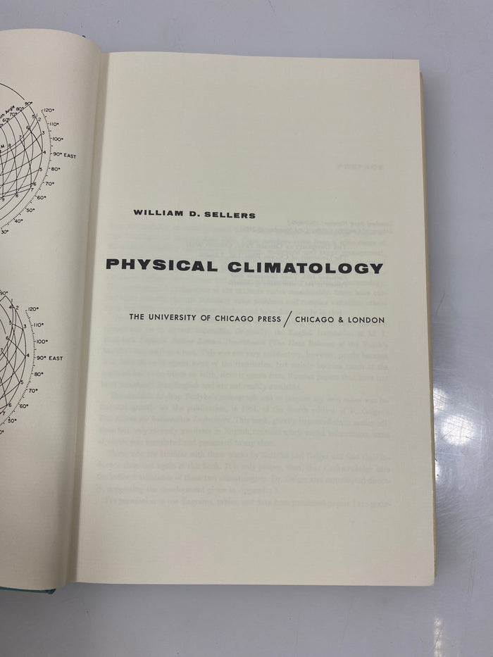 Physical Climatology by William D. Sellers 1965 HCDJ