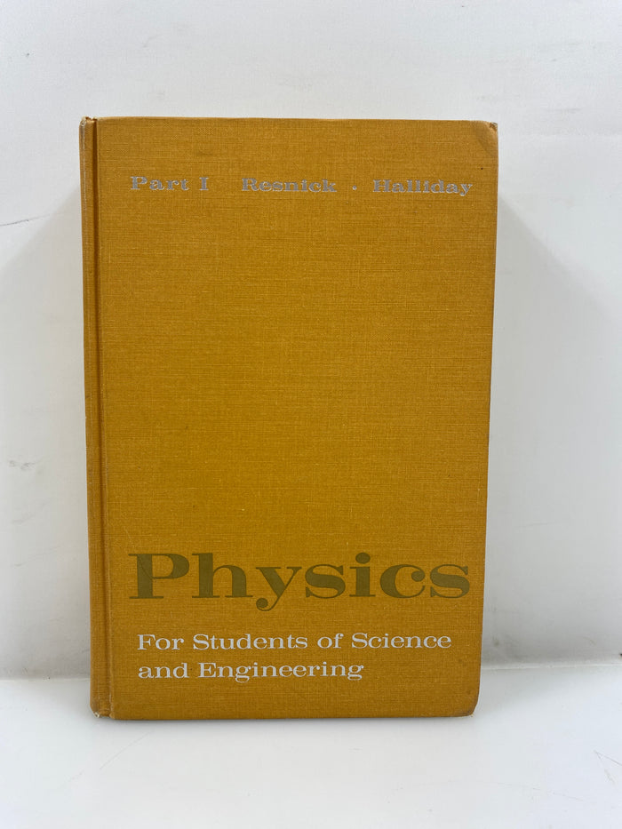 Physics Part I Resnik/Halliday Ex-library 1962 HC
