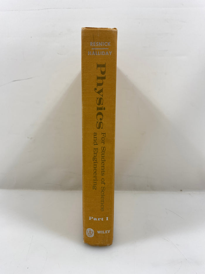 Physics Part I Resnik/Halliday Ex-library 1962 HC
