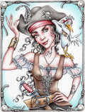 Diamond Painting Pirate Arabella (final edition) 22" x 29″ (56cm x 74cm) / Round with 42 Colors including 2 ABs / 51,672