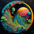 Diamond Painting Plastic Planet 25.6" x 25.6" (65cm x 65cm) / Square with 53 Colors including 3 ABs and 4 Fairy Dust Diamonds / 68,121
