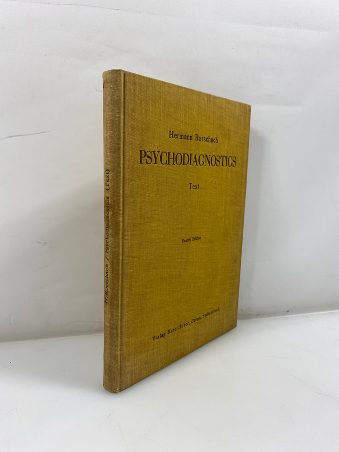 Psychodiagnostic by Hermann Rorschach 1942 English Translation HC