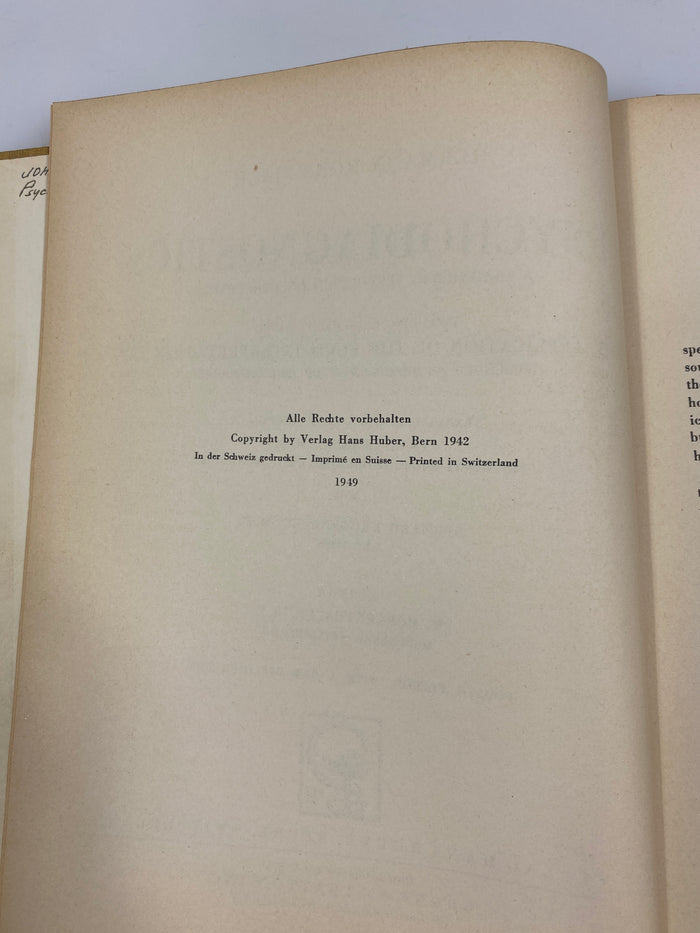 Psychodiagnostic by Hermann Rorschach 1942 English Translation HC