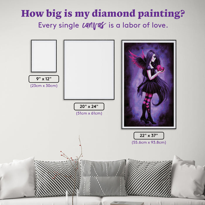 Diamond Painting Punctured 22" x 37" (55.6cm x 93.8cm) / Round with 32 Colors including 1 AB and 2 Fairy Dust Diamonds / 68,882
