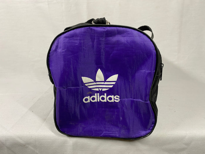 Purple Vintage Adidas Trefoil Nylon Duffle Bag