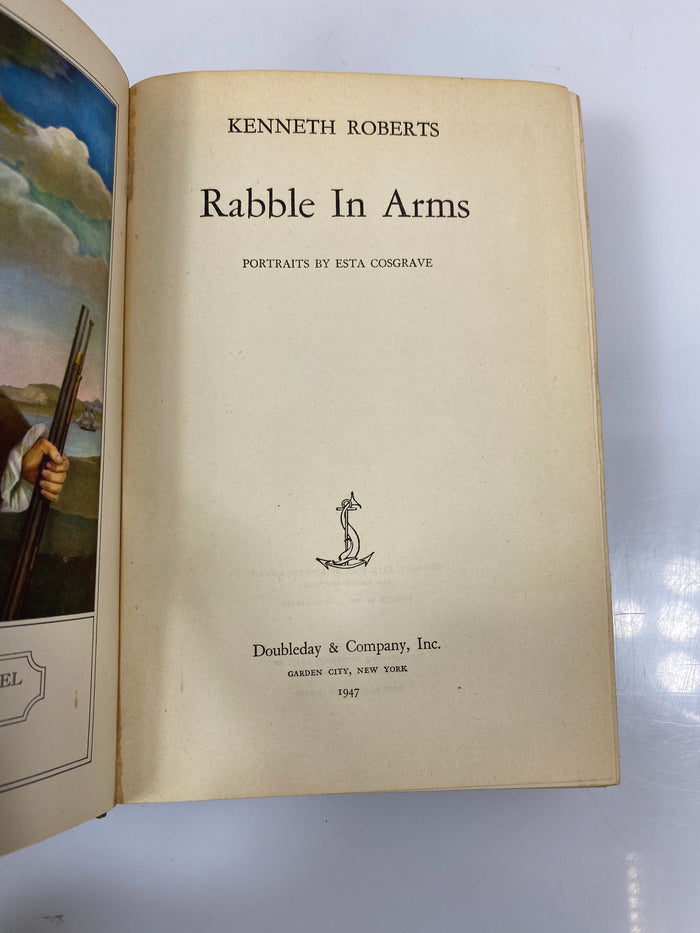 Rabble in Arms by Kenneth Roberts 1947 HCDJ BCE