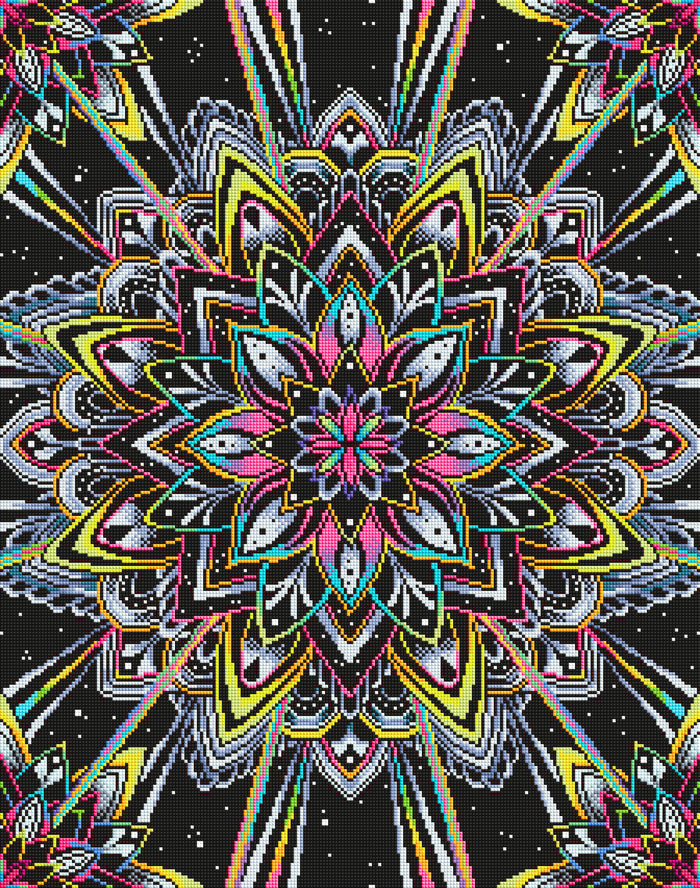Diamond Painting Radiance 22" x 28" (55.8cm x 70.7cm) / Square with 30 Colors including 3 ABs and 1 Iridescent Diamond and 1 Special Diamond / 63,468