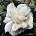 Diamond Painting Rainy Rose 22" x 22" (55.8cm x 55.8cm) / Square with 73 Colors including 1 AB and 3 Fairy Dust Diamonds / 50,176